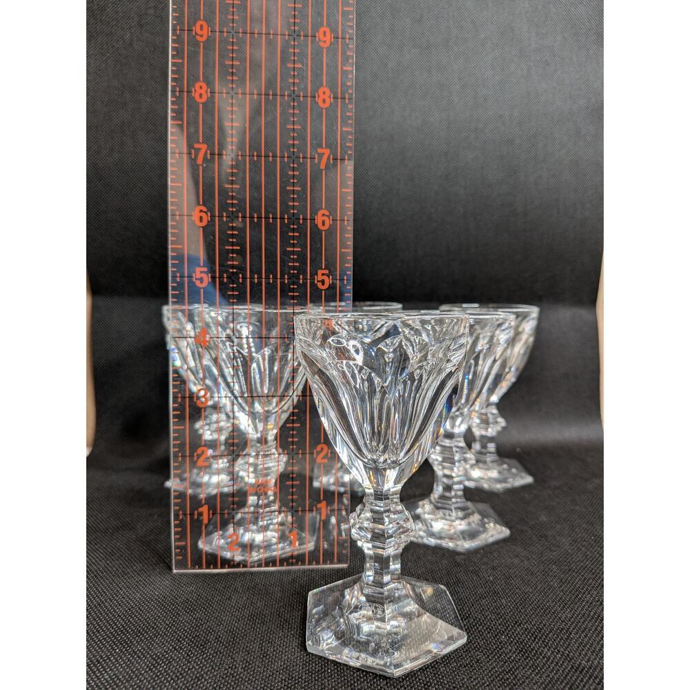(6) Six Baccarat Harcourt Crystal Port Size Glasses - Picture 9 of 9
